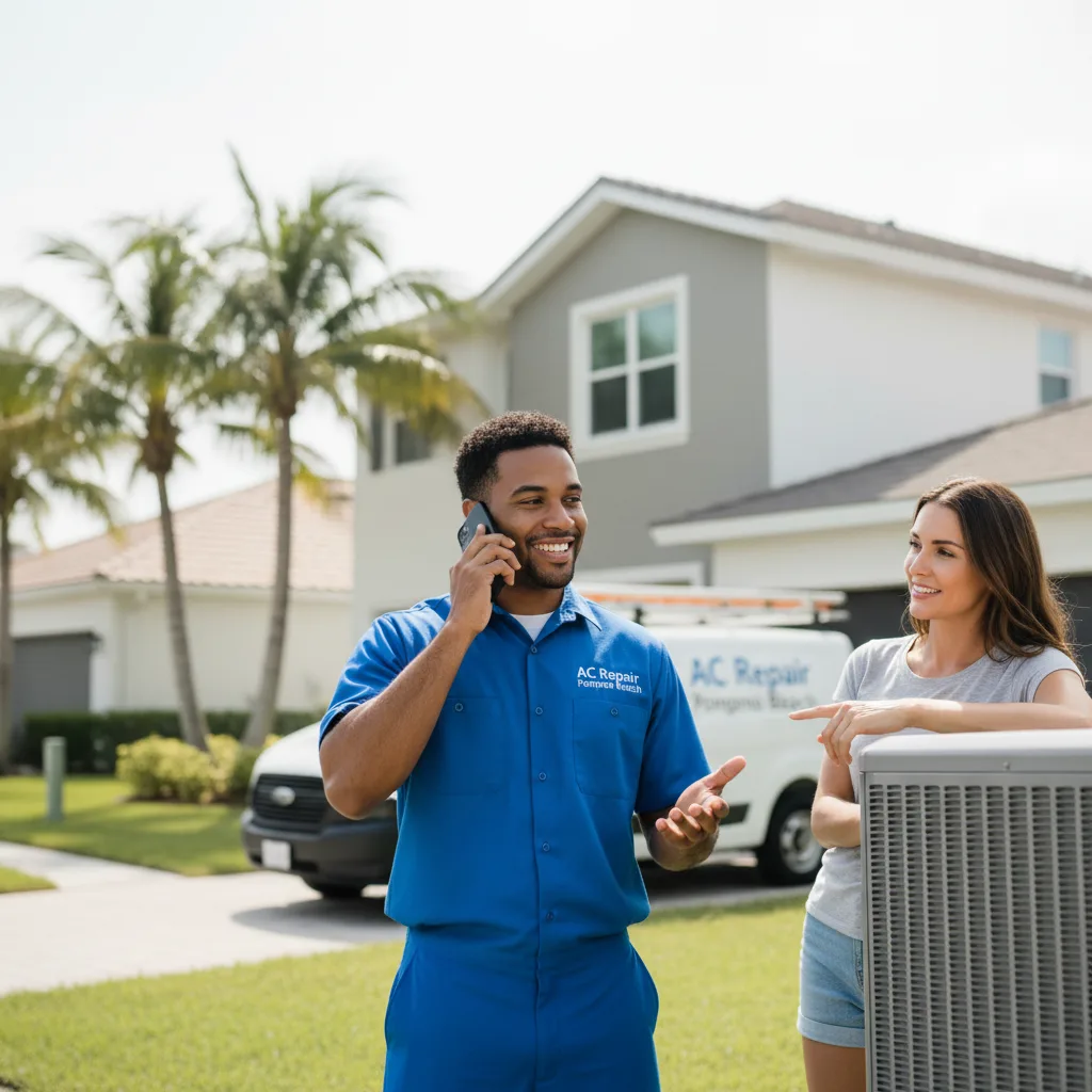 AC Repair Pompano Beach customer support in Sanders